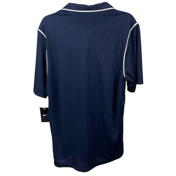 NWT Men’s Medium Nike Dri-Fit NSCAA‎ Blue & White Polo 0280 - Picture 4 of 7